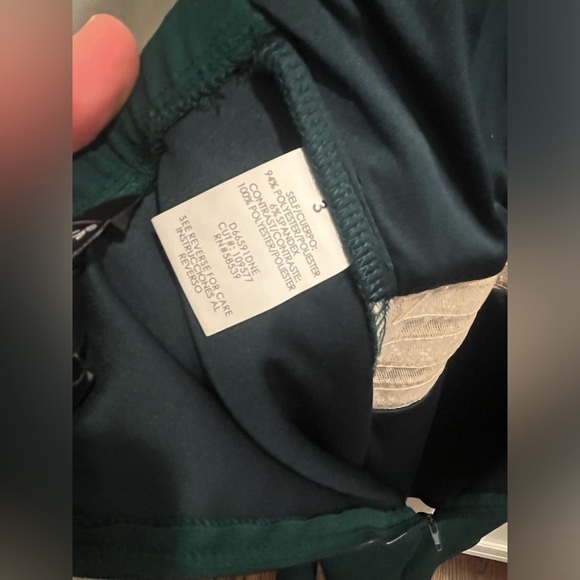 SPEECHLESS green stretch knit halter neck dress with beaded waist Sz. 3 NWT - Picture 7 of 9